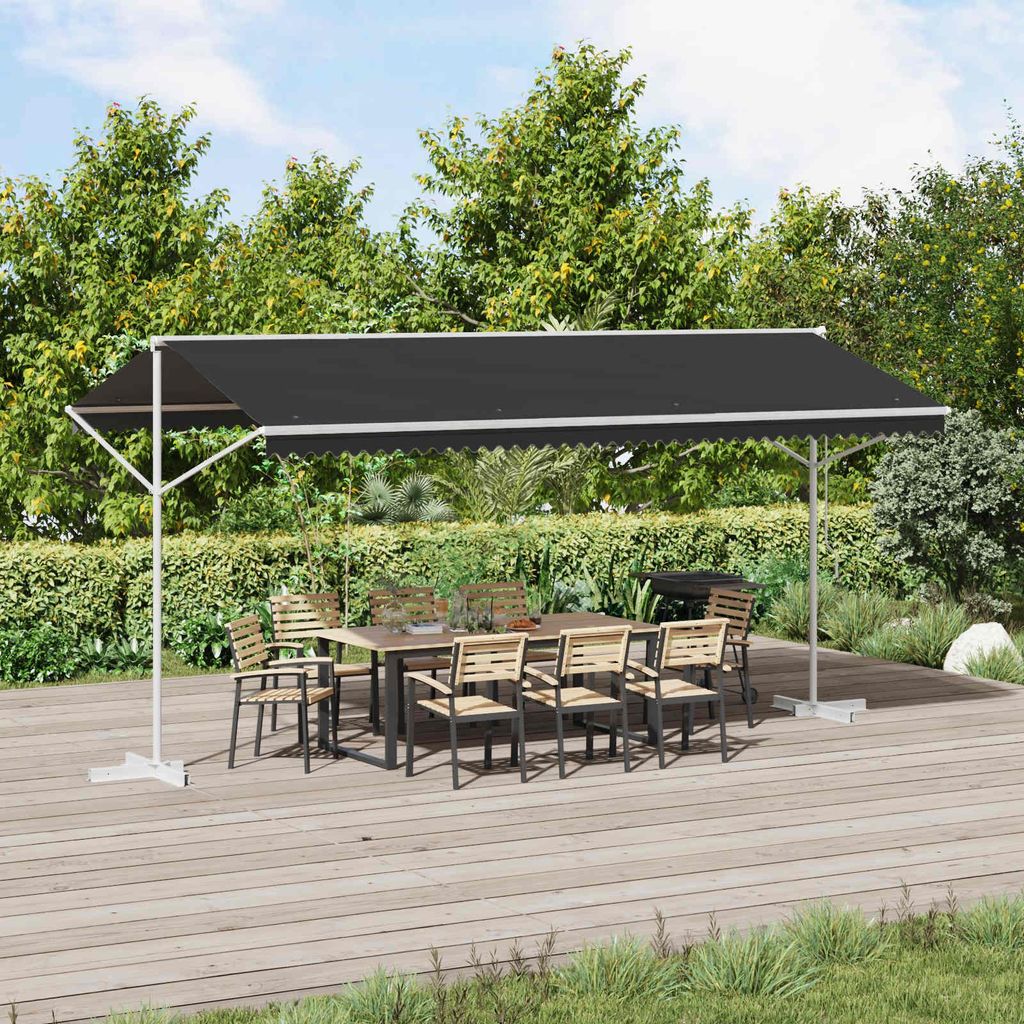 Maison Exclusive - Freistehende Markise Anthrazit 5 x 3 m Polyester
