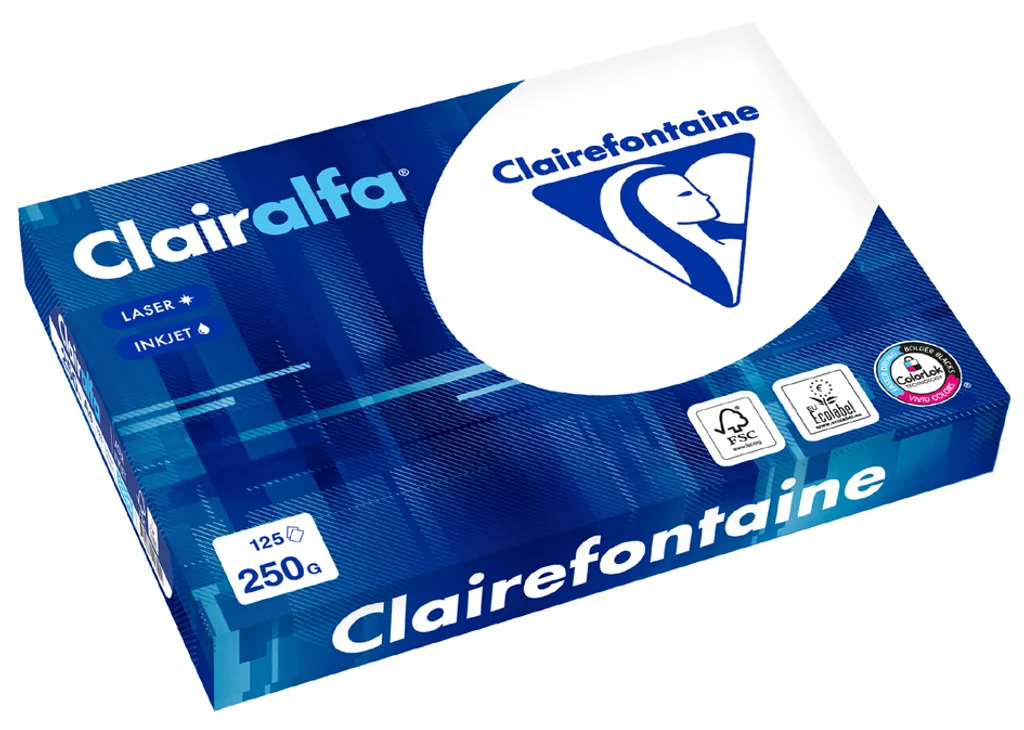 Risma Clairefontaine Clairalfa A4 250g 125 ff - Ideale Inviti e Menù