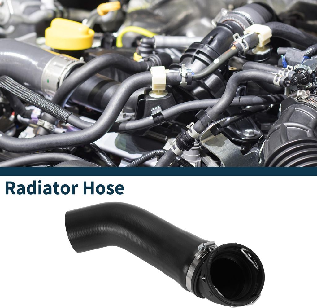 Kühlerschlauch Heizungsschlauch Für BMW X3 E83 2.0d 2004-2007 Nr.11613450222 Gummi Intercooler Oberschlauch Schwarz 1 Stk