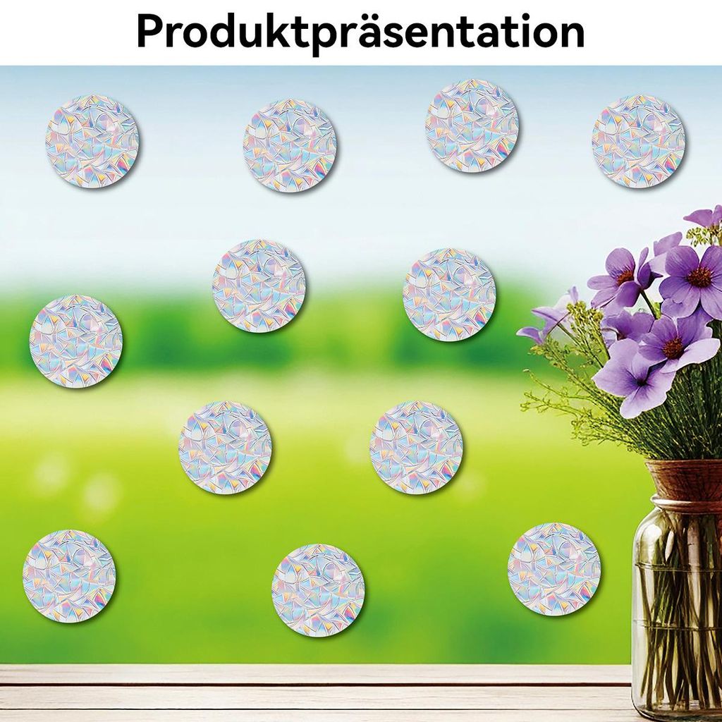39 pcs Prism-Fenster-Abziehbilder PVC Produktbild 