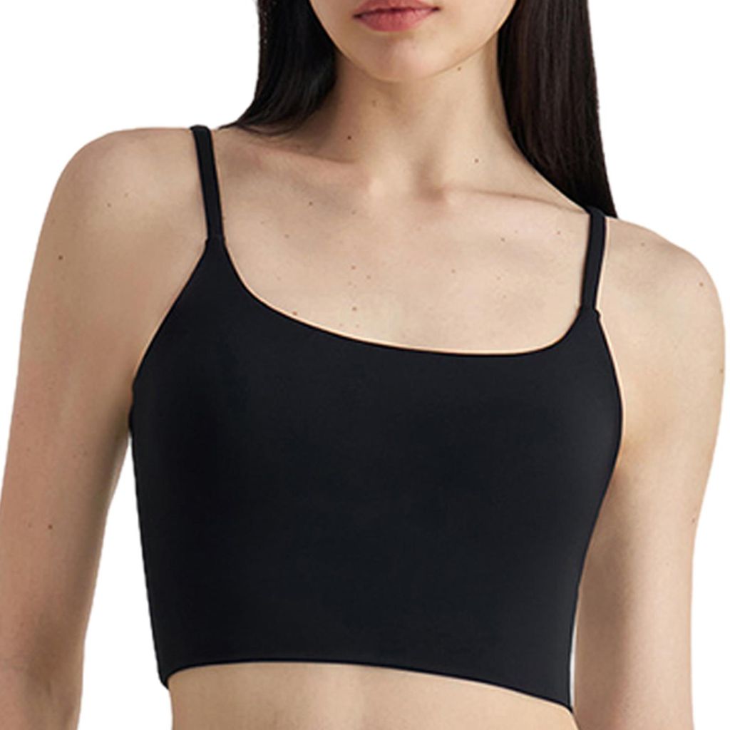 Sport-BH für Damen, verdrehter Rücken, Spaghettiträger, Bralette, herausnehmbare Polsterung, Lauf-, Fitness- und Yoga-BH, Crop-Top
