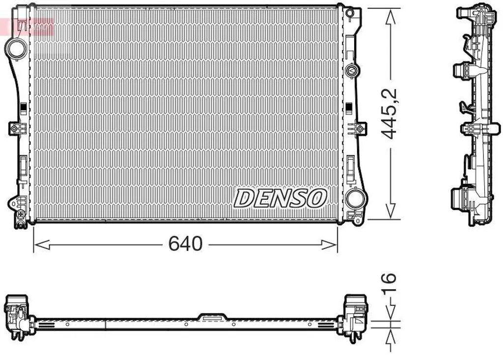 Radiateur moteur pour Mercedes Classe C Break S205, référence DRM17118