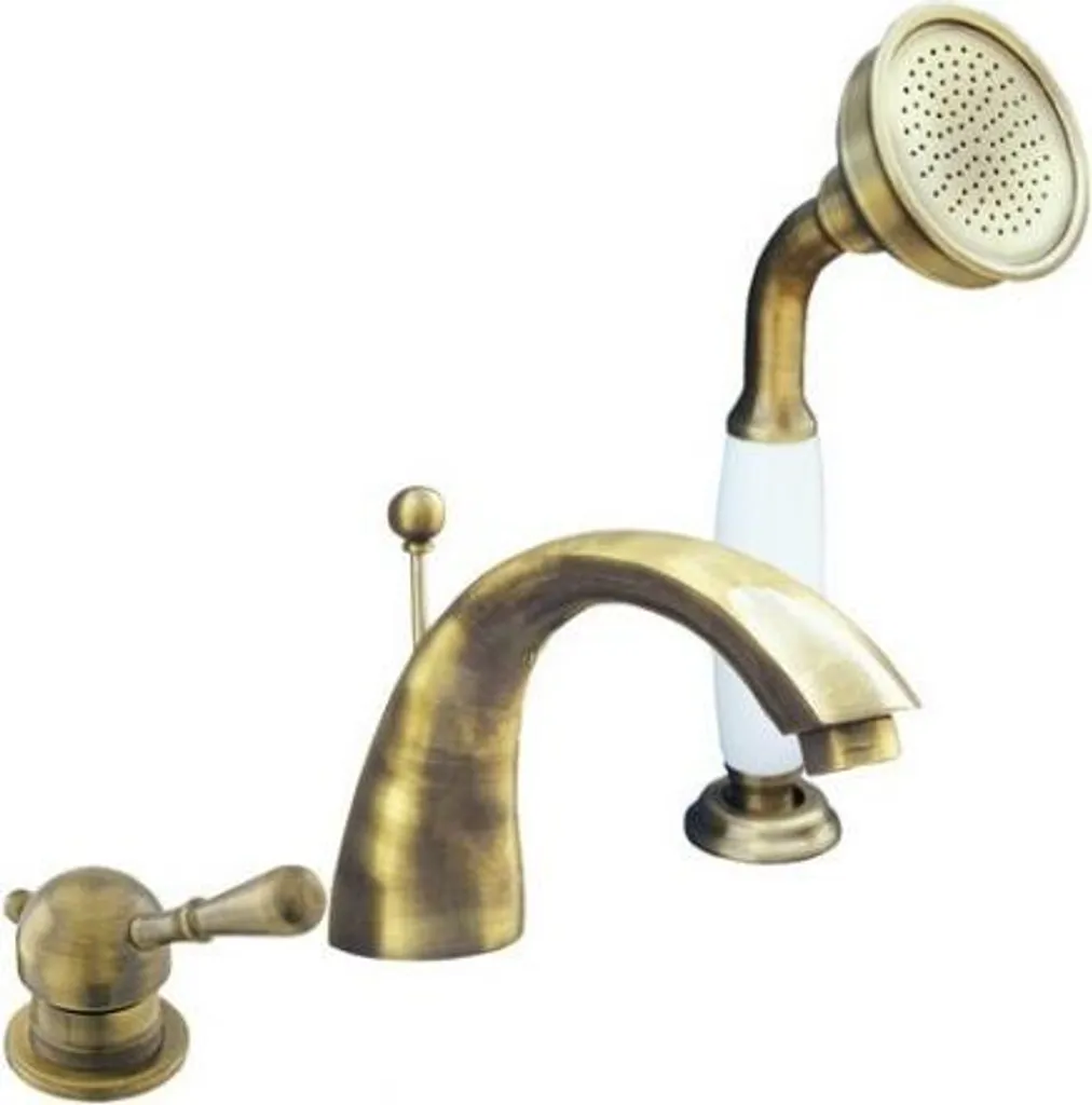 Robinetterie de baignoire 3 trous avec bec cascade série LABE luxe