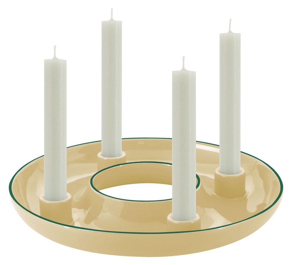 Remember Adventskranzschale LUCIA beige Produktbild 