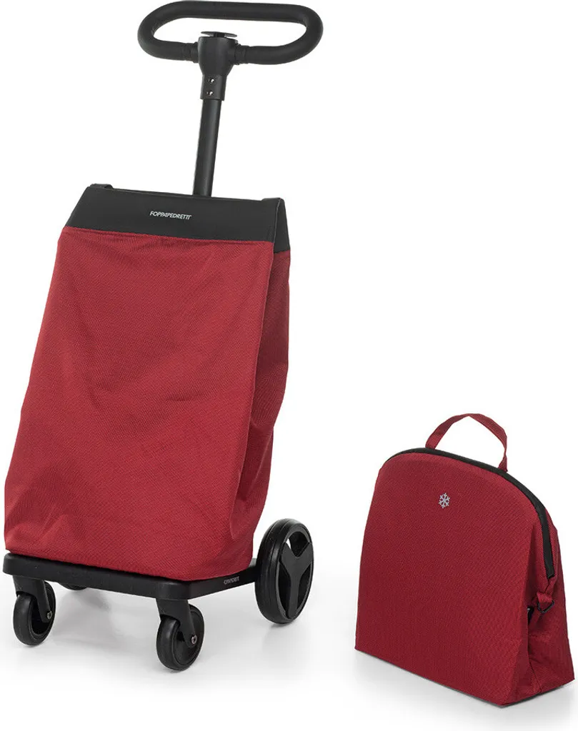 Sac Trolley GO GO Foppapedretti - Design Pliable et Léger Noir/Rouge