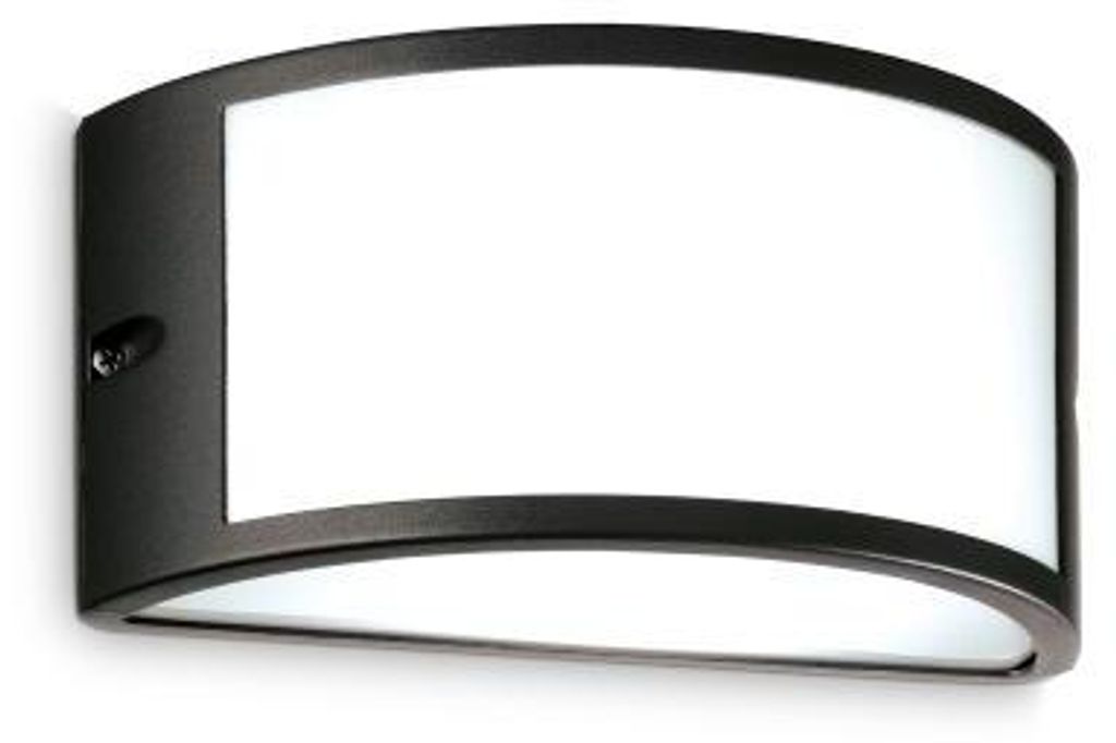 Zeitgenössische Wandleuchte Rex Aluminium Schwarz E27 60W Ip44