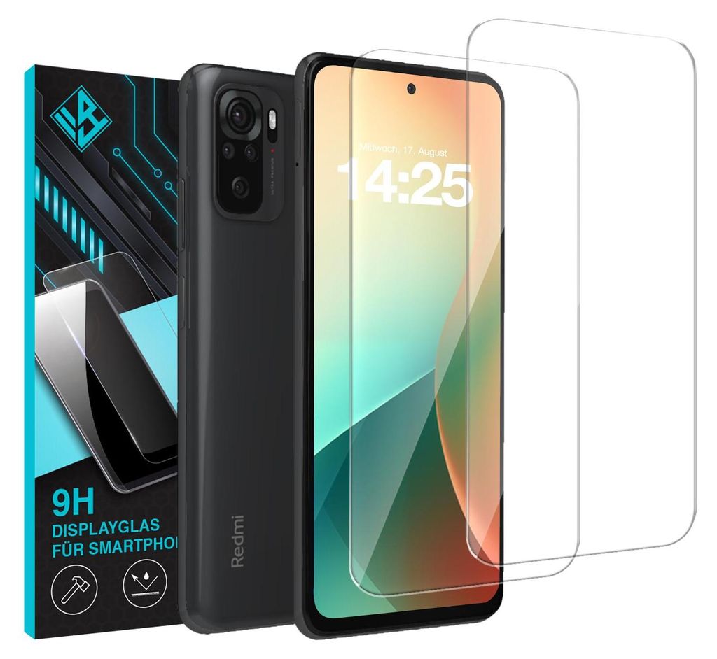 2x 9H Schutzglas Displayschutzfolie für Xiaomi Redmi 10 Produktbild 