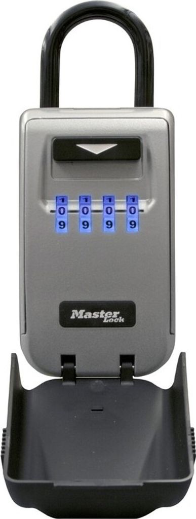 MASTER LOCK Schlüsseltresor mit beleuchteten Zahlencode - Medium - Wetterfest - Bügel - 5424EURD – Schlüsselsafe