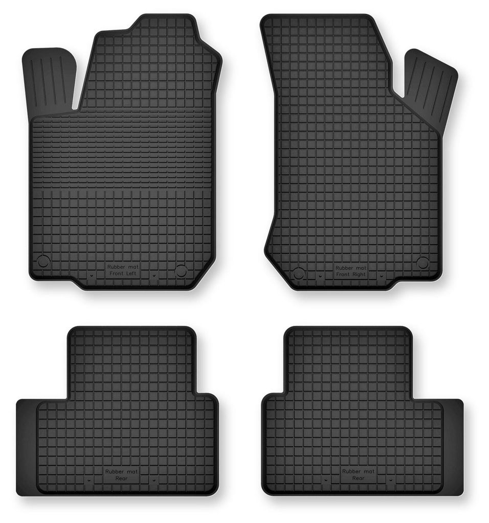 Gummi-Fußmatten für Hyundai Atos 1997-2008 (Schrägheck) – Produktbild 