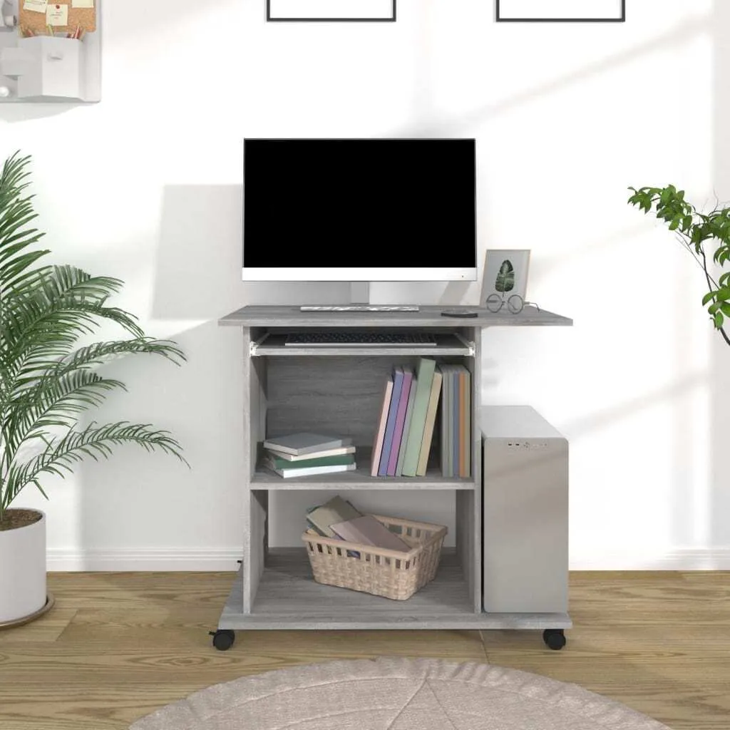 Scrivania Maison Exclusive Grigio Sonoma 80x50x75 cm - Offerta Casa