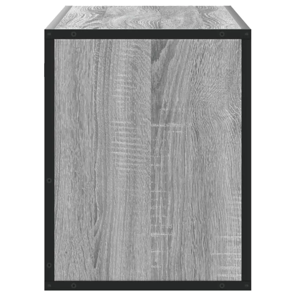 Mobile Basso Porta TV 100cm Grigio Sonoma e Metallo - Alta Stabilità - 5