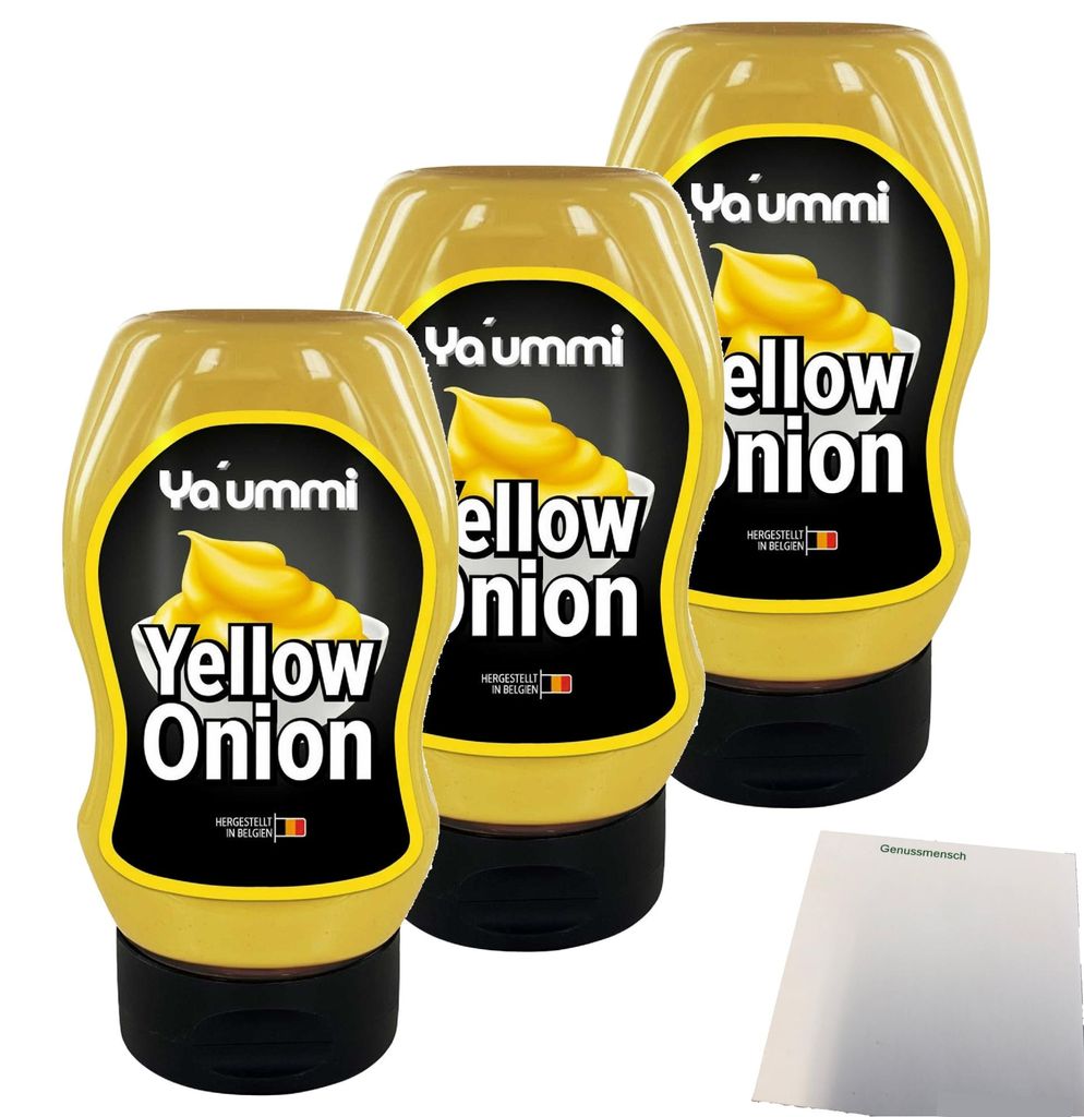 Ya´ummi Yellow Onion 3er Pack (3x300ml Flasche) + usy Block Produktbild 