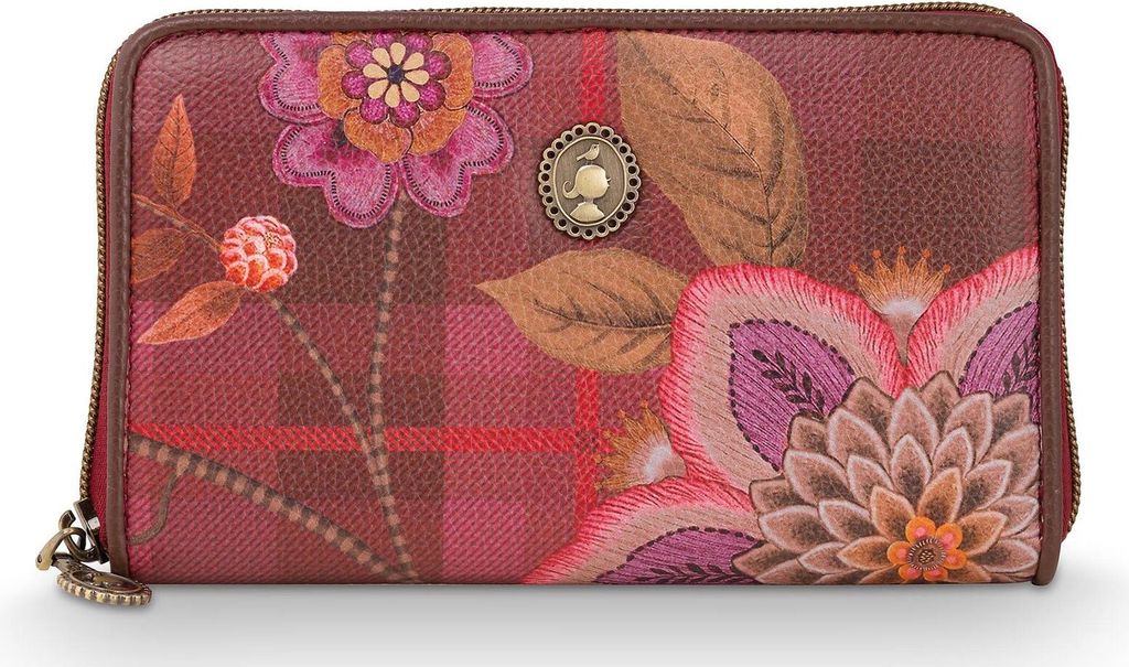 Pip Studio Willow Wallet Flores Felices Farbe Red Größe 18x3x11cm