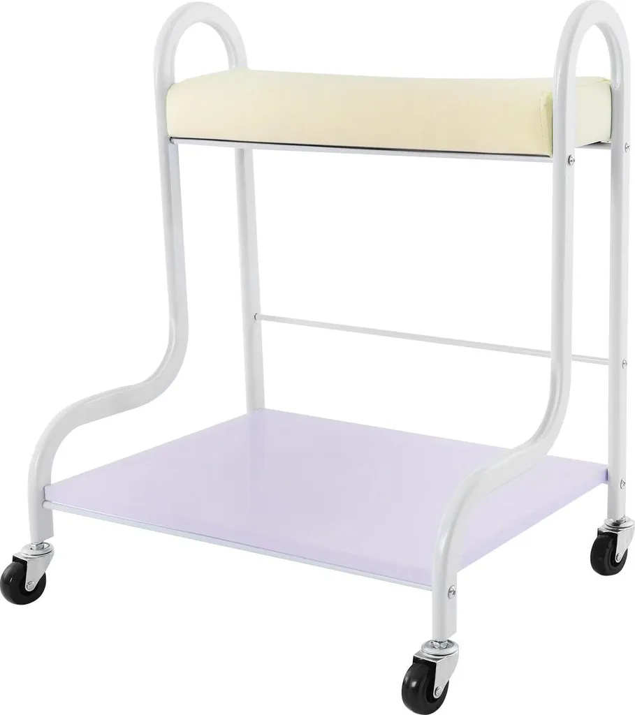 Chariot bain de pieds spa pédicure 2 niveaux structure métal 100 kg