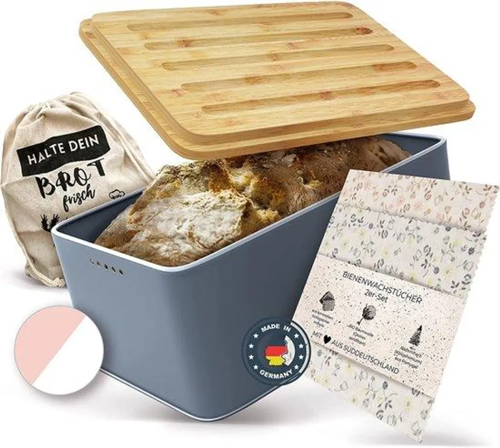 Boîte à pain anti-miettes - Fini le pain dur avec ce rangement design