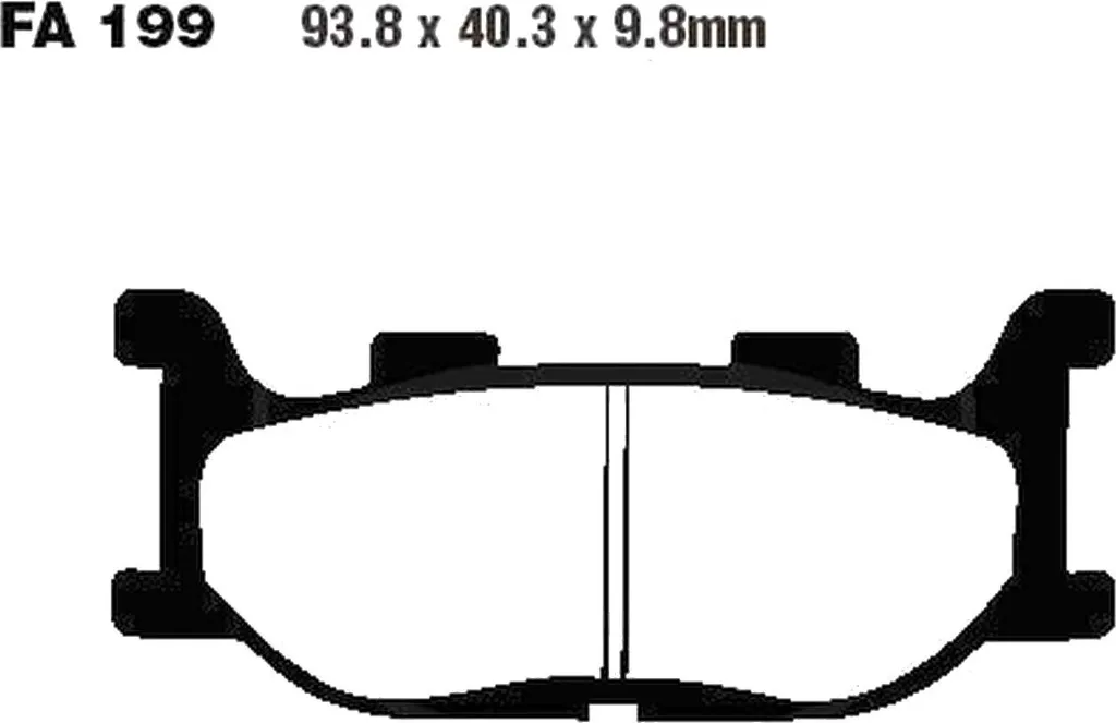 Plaquettes de frein avant pour Yamaha FZ6 600 SA Fazer ABS 2006 à 2008