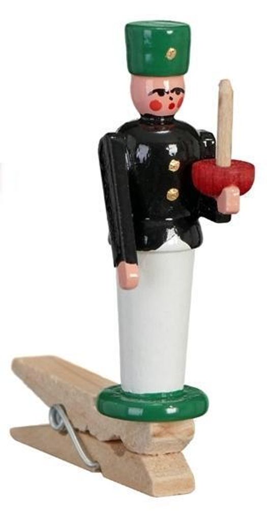 Baumbehang Bergmann bunt auf Klammer Höhe ca. 5,5cm NEU