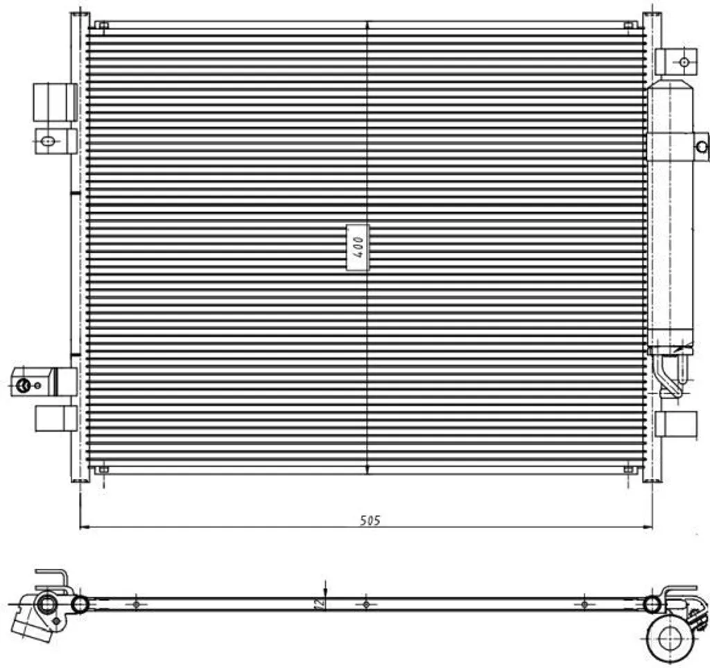 Condenseur de clim NRF 350418 haute performance pour Note E12 (2013+)