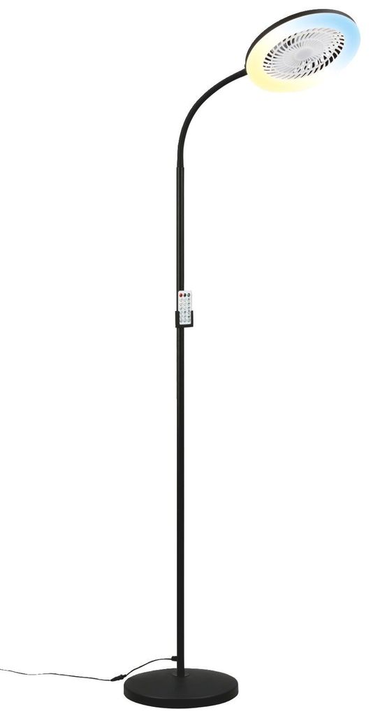 Briloner staande lamp met ventilator, model WINDY Productafbeelding 