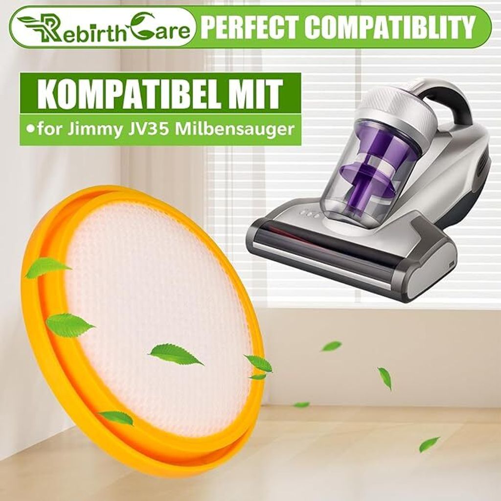 2 Stück JV35 HEPA-Filter für Jimmy JV35 Milbensauger Produktbild 3