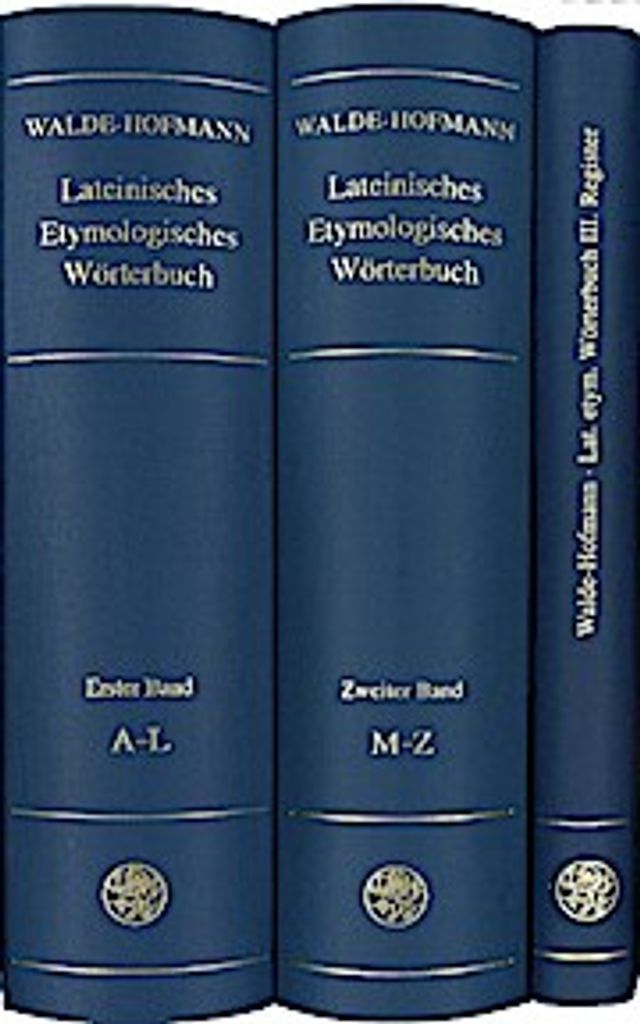 Lateinisches Etymologisches Wörterbuch. Registerband