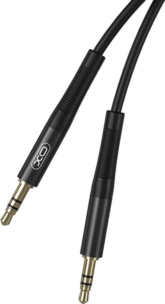 Audio kábel XO, minijack 3,5 mm, AUX, 2 m, čierny Obrázok produktu 