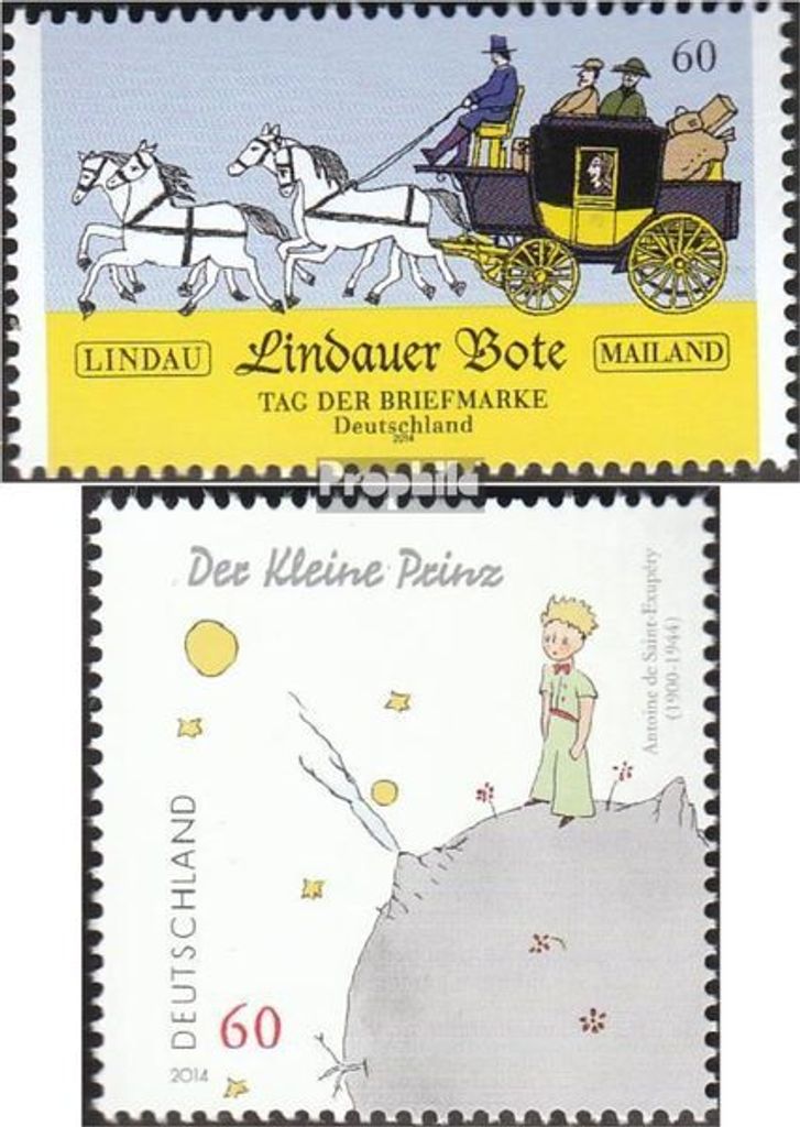 Briefmarken BRD (BR.Deutschland) 2014 Mi 3101,3102 (kompl.Ausg.) gestempelt Tag der Briefmarke