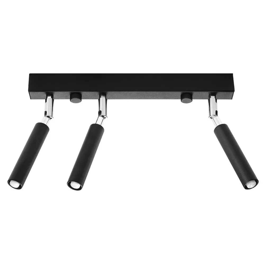 Lampada EYETECH 3 Sollux 3xG9 Alluminio Nero | Plafoniera 35cm