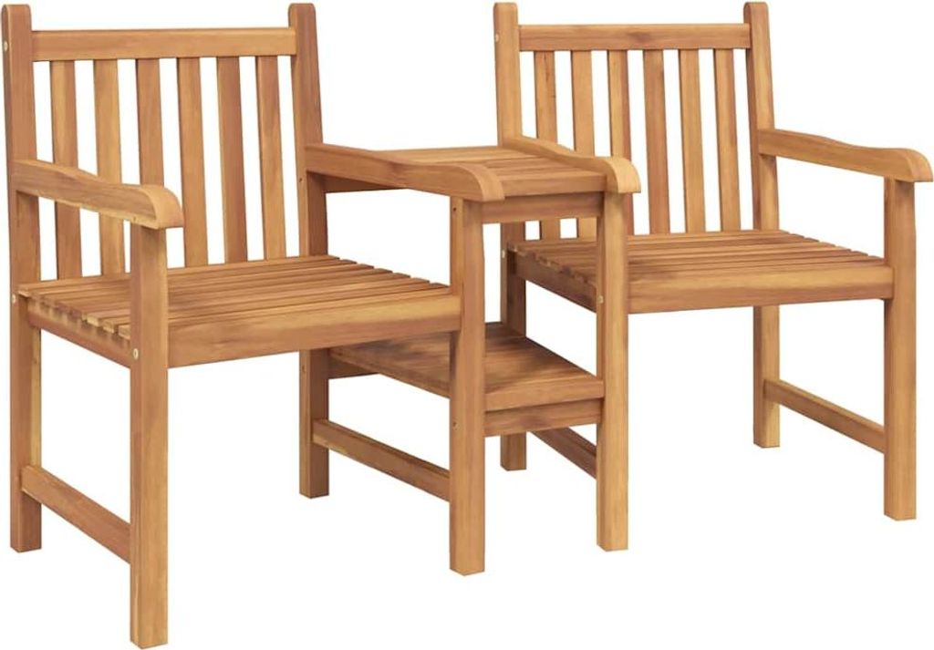 SYFAX Outdoor-Stühle Braun 152 x 63 x 89 cm Teak-Massivholz