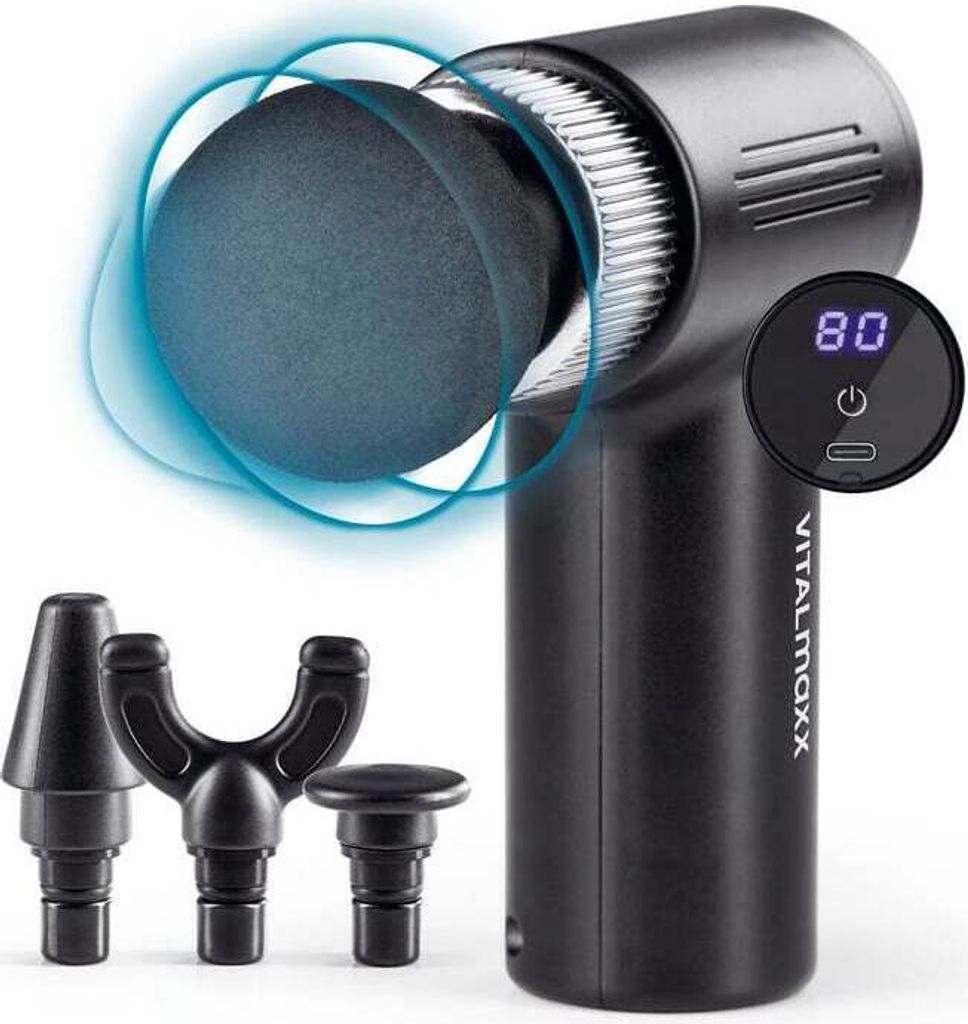 VITALmaxx Massagegerät Mini-Gun -  schwarz/silber Produktbild 