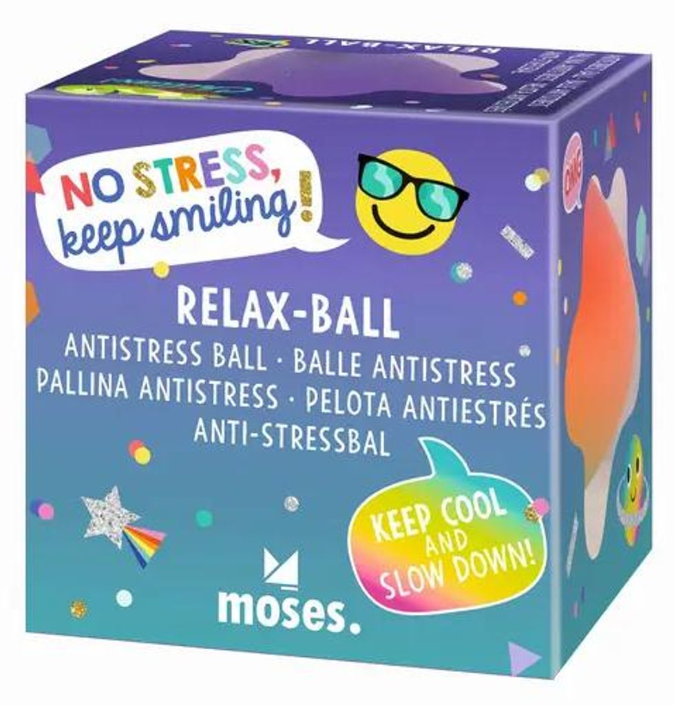 Moses Relaxbälle Knautschball weich Regenbogenfarben ca. Produktbild 