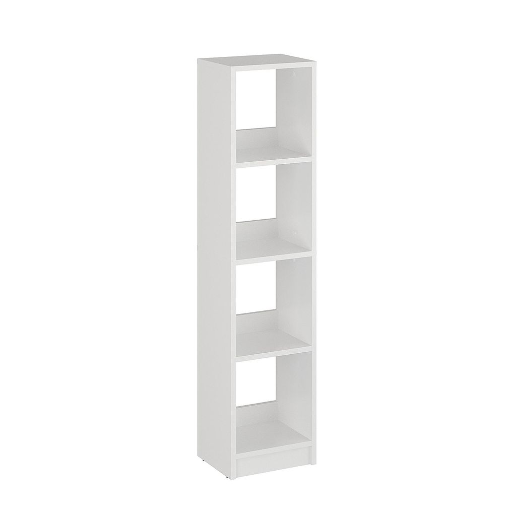 KOMTO Bücherregal Weiß – Schmales Regal 30 cm Breit, 4 Produktbild 