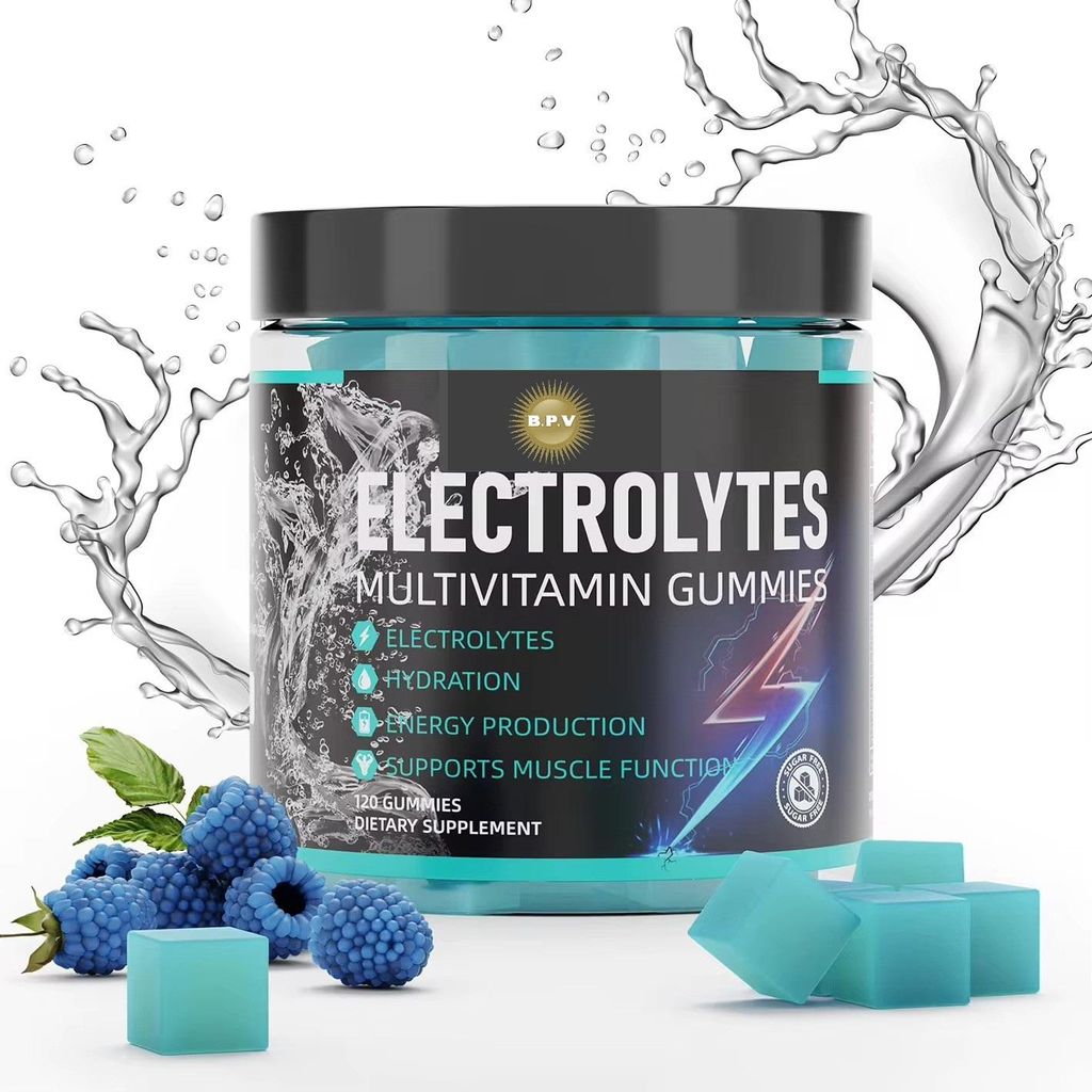 Elektrolyte PLUS Vitamine und Zink | 120 Gummis | mit allen wichtigen Mineralstoffen | Electrolyte, Magnesium, Kalium, Calcium