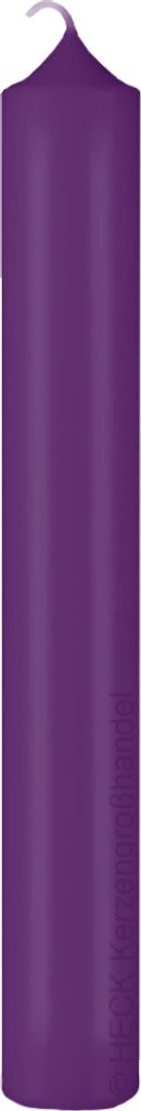 lange schlanke Altarkerzen, Kaminkerzen Violett 300 x Ø 40 mm, 4 Stück, Kerzen mit Dornbohrung in RAL Kerzengüte Qualität