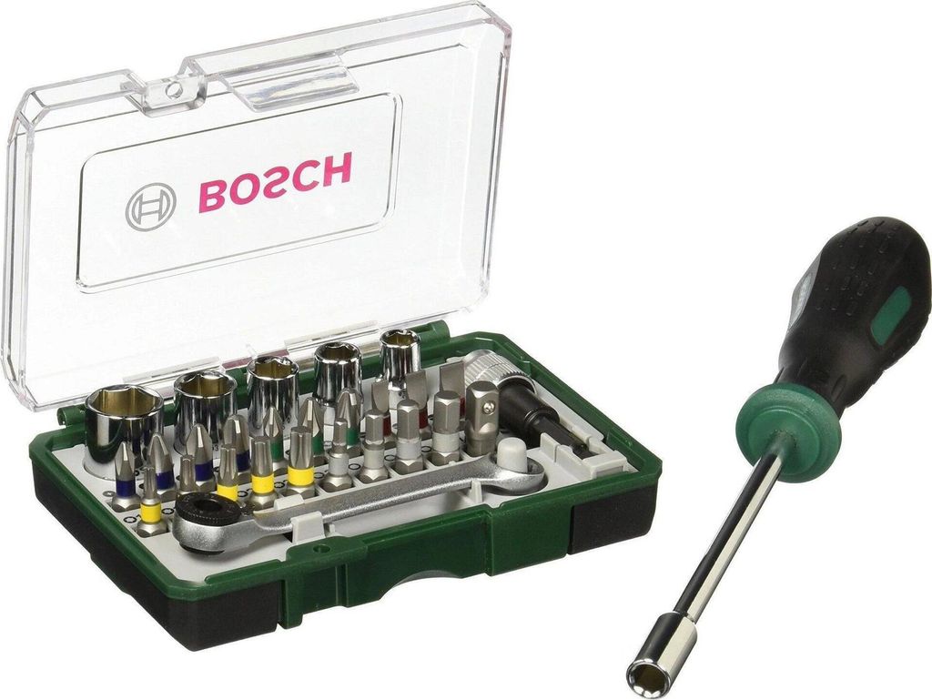 27-teiliges Mini-Ratschen-Set + Handschraubendreher Produktbild 
