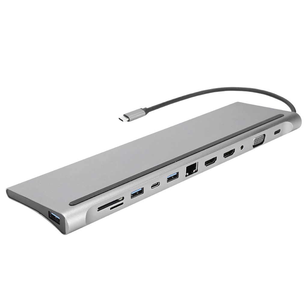 12-in-1-Dockingstation, Typ-C zu Dual-HDMI-Dockingstation, Produktbild 