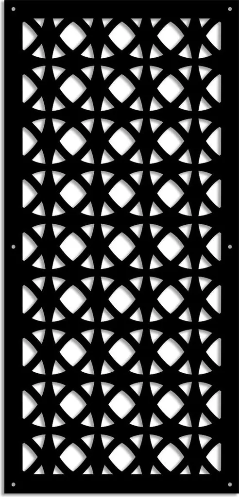 Pare-soleil Panneau PVC Perforé Noir 73x148 cm - Protection Vitrage
