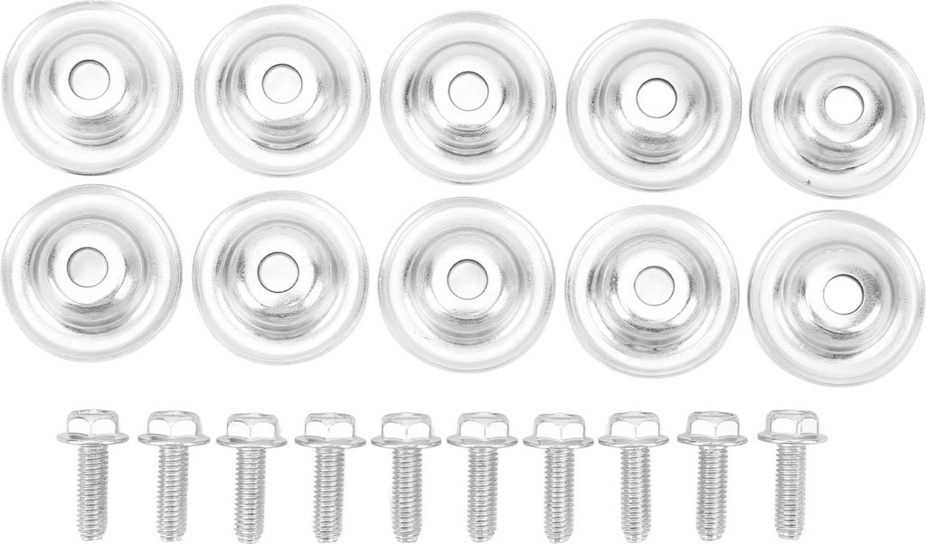 20-teiliges Set Unterlegscheiben und Schrauben für UTV-Unterfahrschutzplatten 7556065, robuste Metall-Ersatzteile für Polaris RZR 570 800 900