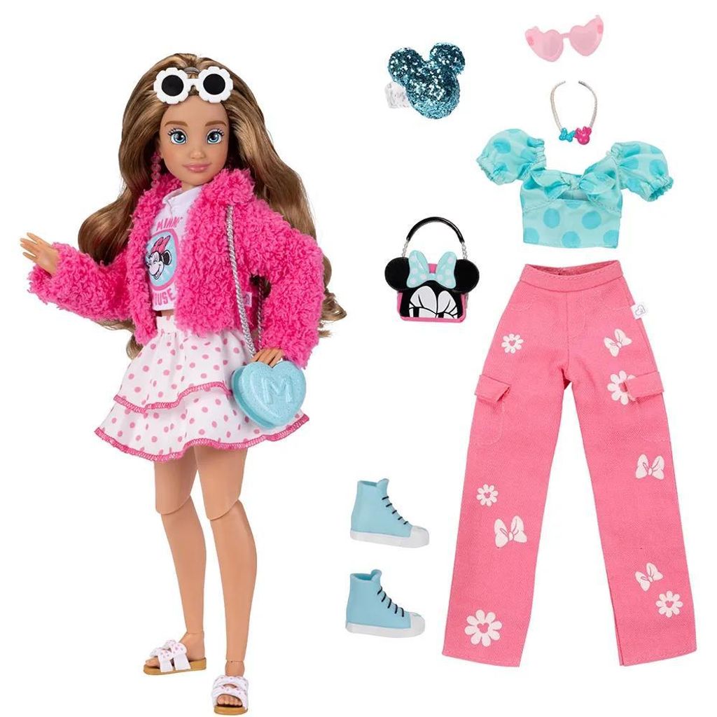 Disney Mode Inspiriert Von Der Minnie Ily-puppe 25 Cm Rosa  Produktbild 