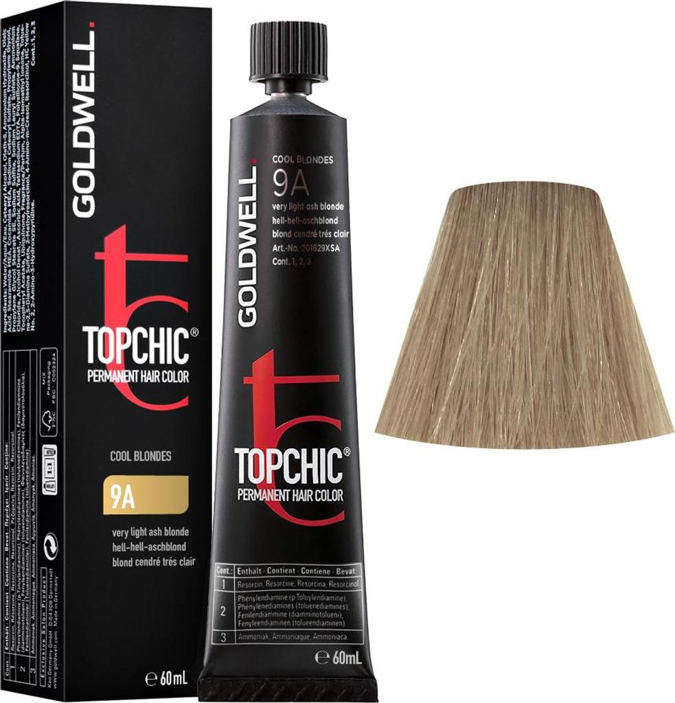 Goldwell Topchic Tube 9A Very-Light-Ash Blonde  60ml Immagine del prodotto 