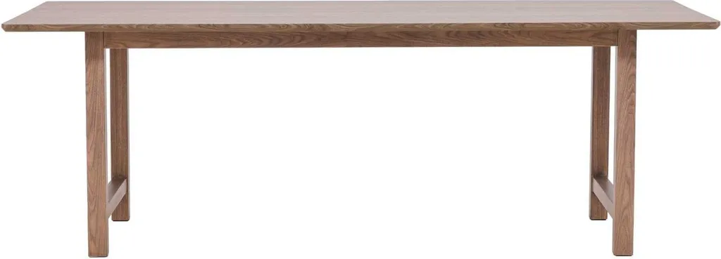 Table Count 100x220cm brun avec plateau large et finition premium
