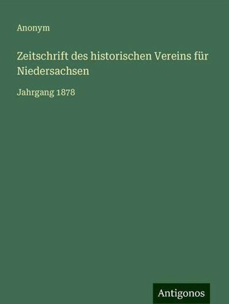 Zeitschrift des historischen Vereins für Niedersachsen