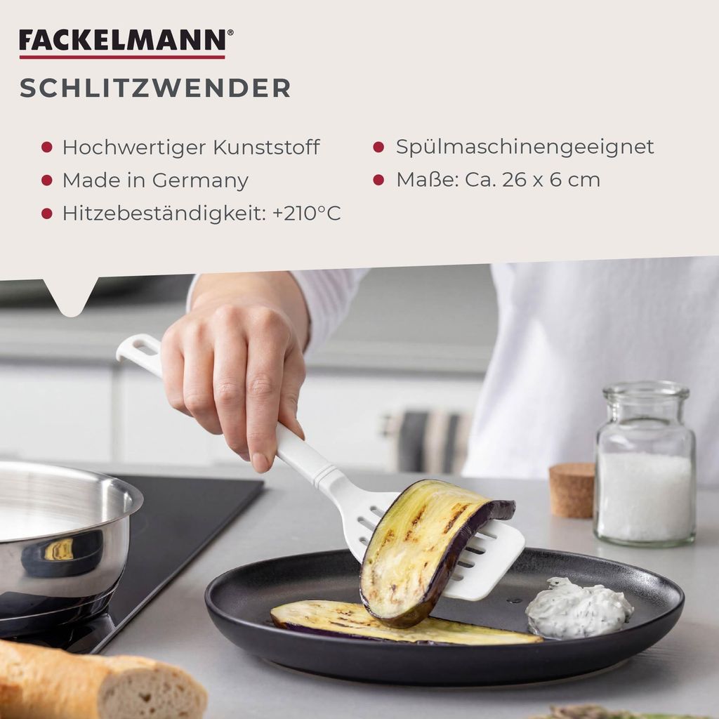 Fackelmann Schlitzwender Blanca, Pfannenwender für Produktbild 