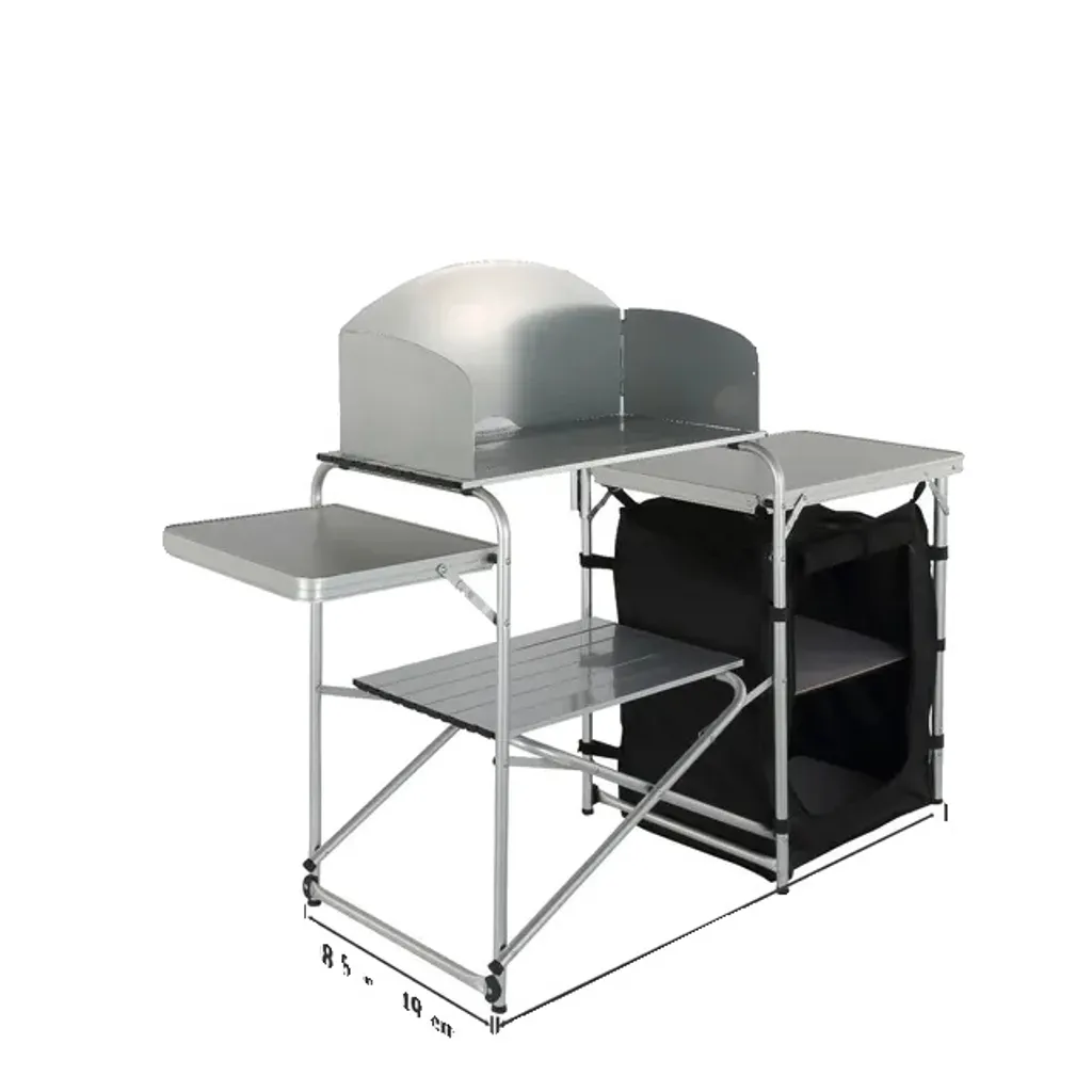 Table cuisine extérieure pliable en alu : fini le désordre au camping