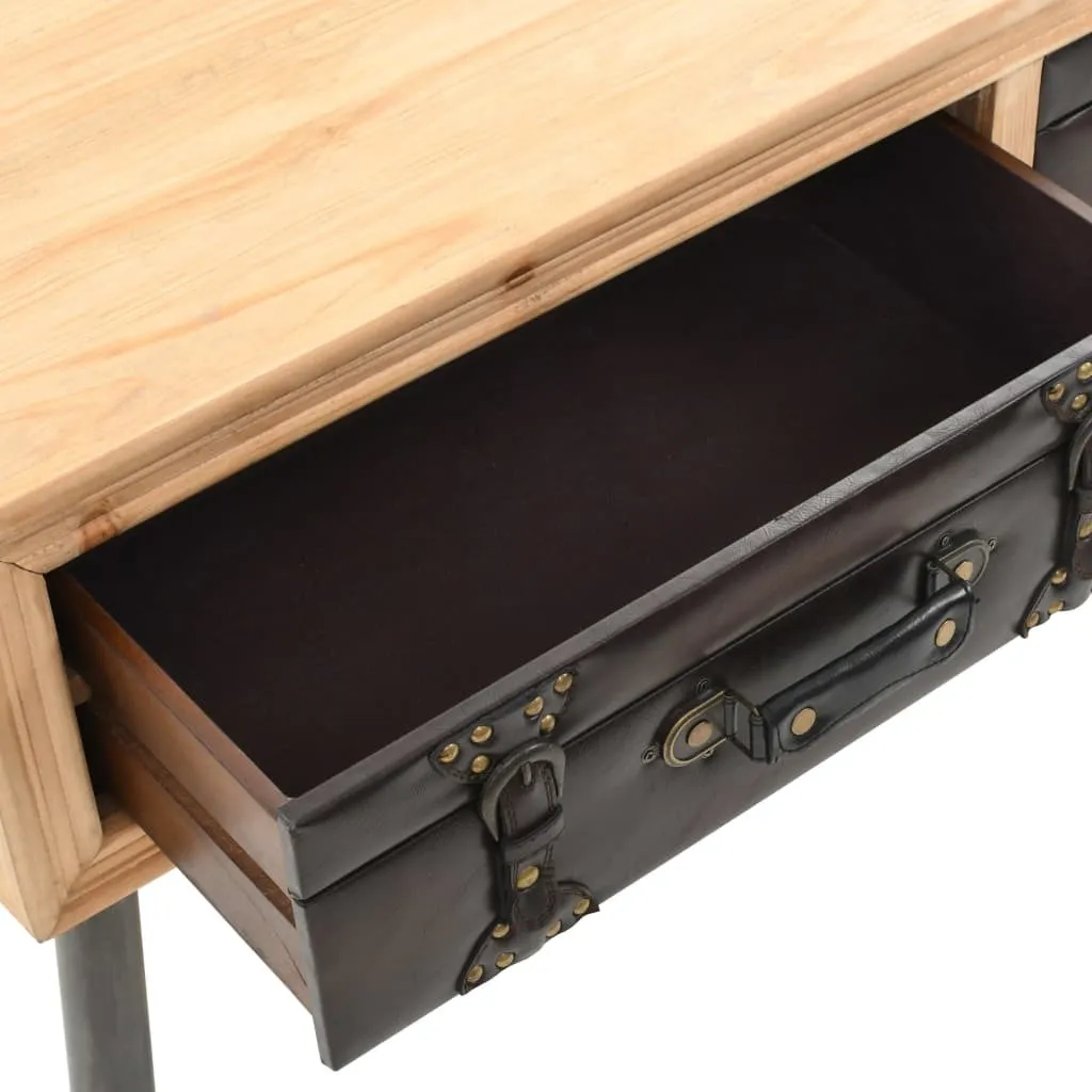 Table basse The Living Store en bois de sapin massif - 115 x 55 x 50 cm