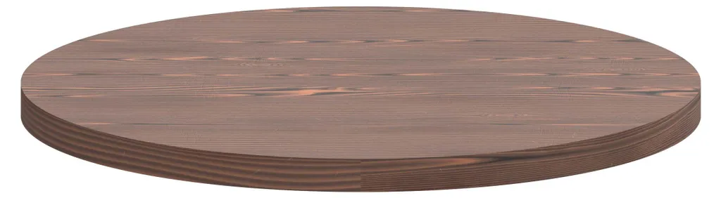 Plateau de Table Rond Ø 120 cm en Stratifié - Design Bois Foncé Artù