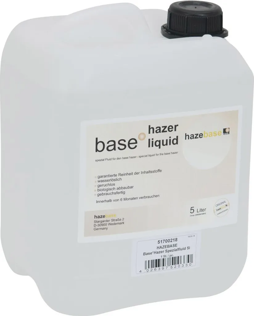 HAZEBASE Base*Hazer Fluide haute densité bidon 25l longue durée