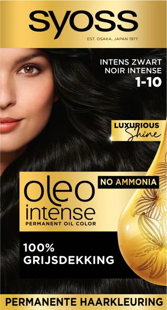 Syoss Oleo Intense 1-10 Nero Intenso: Tinta ad Olio Naturale & Sicura