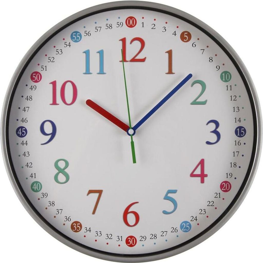 Wanduhr Versa Bunt Kunststoff 30 x 30 x 4,5 cm