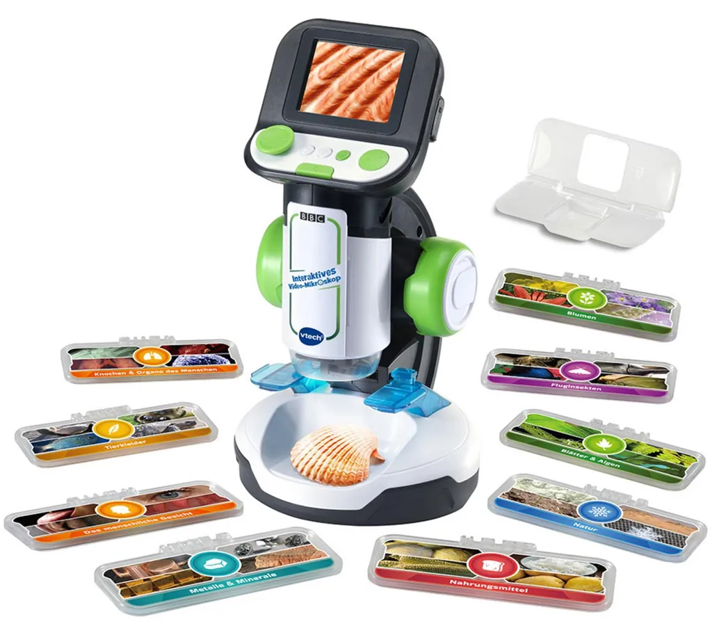 VTech Microscope Vidéo Interactif Genius XL - Écran LCD Haute Définition